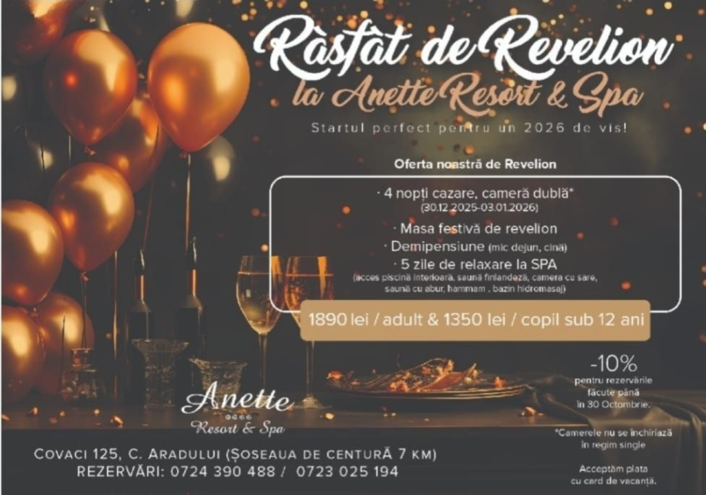 Revelion la Anette Resort 2026